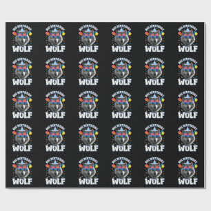 Big Birthday Wolf for Wolves Wrapping Paper