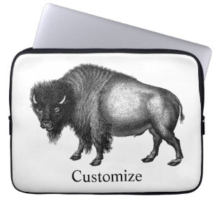 Big Bison Buffalo Thunder_Cove   Laptop Sleeve