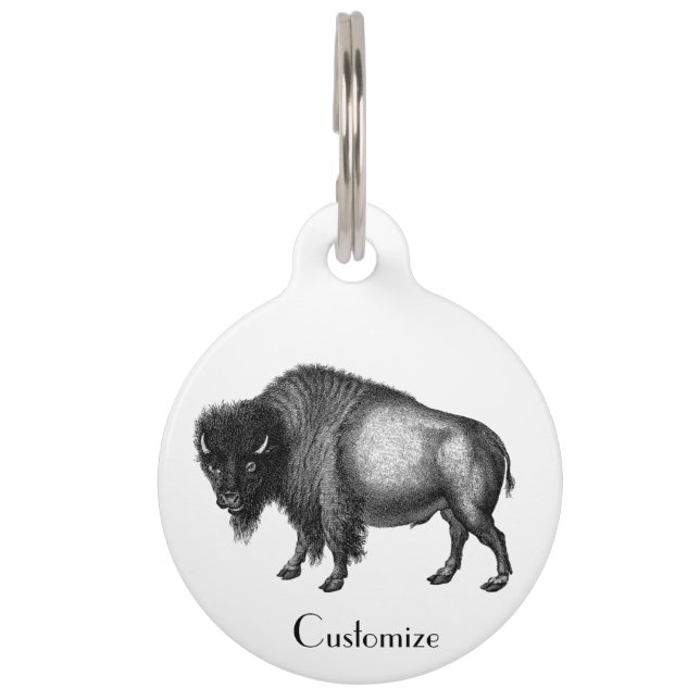 Big Bison Buffalo Thunder_Cove  Pet Tag (Front)