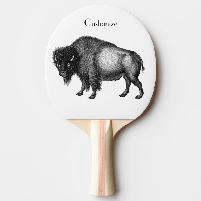 Big Bison Buffalo Thunder_Cove  Ping Pong Paddle (Front)