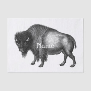 Big Bison Buffalo Thunder_Cove  Tissue Paper