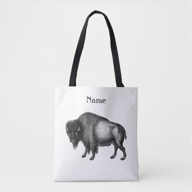 Big Bison Buffalo Thunder_Cove  Tote Bag (Front)