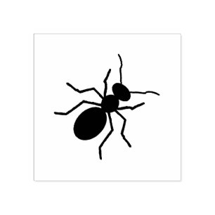 Big Black Ant Art Rubber Stamp