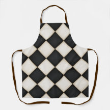 Big Black & Antique White Diamonds Medium