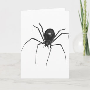 Big Black Creepy 3D Spider Card