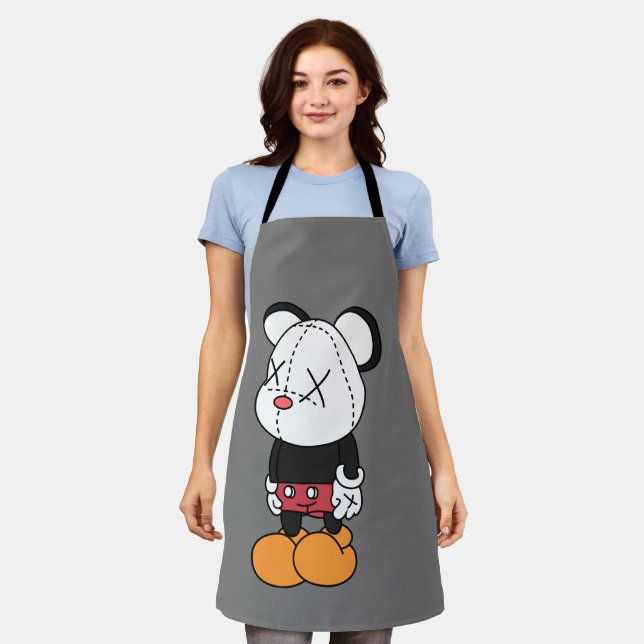 Big black-eared mouse apron (Worn)