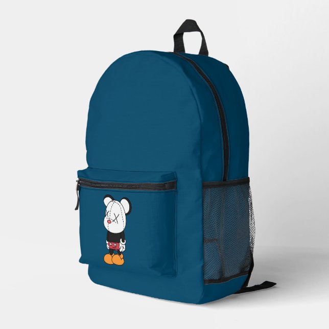 Big black-eared mouse printed backpack (Back Corner Right)