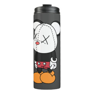 Big black-eared mouse thermal tumbler