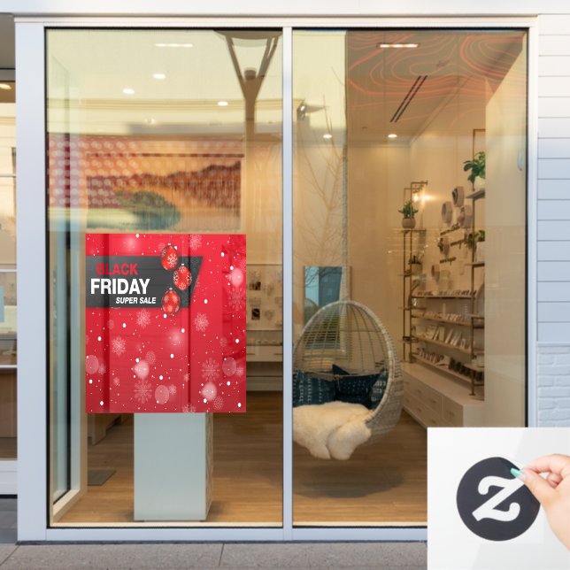 Big BLACK FRIDAY SUPER SALE  Window Cling (Store Window)