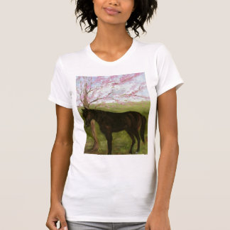 Big Black Horse and A Cherry Tree T-Shirt