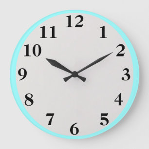 Big Black Numbers Large Clock