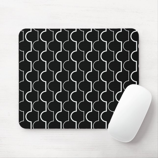 Big Black Scallops Mouse Pad (With Mouse)