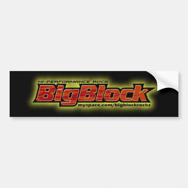 Big Block Bumper Stickers (Front)
