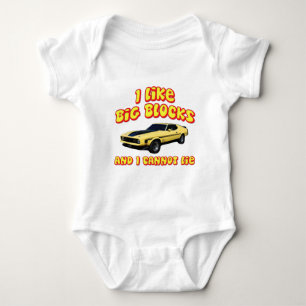 Big Blocks Mustang Mach 1 Fastback Baby Bodysuit
