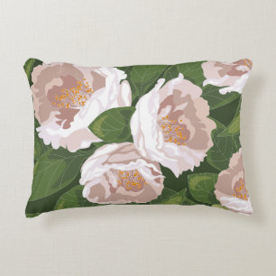 Big Bloom Camellia Charm Decorative Cushion
