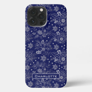 Big blossom floral seamless pattern personalised iPhone 13 pro max case