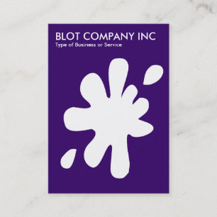 Big Blot - White on Deep Purple 330066 Business Card