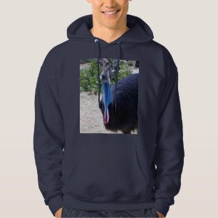 Big Blue Australian Cassowary Bird, Hoodie