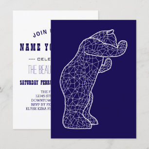 big blue bear invitation