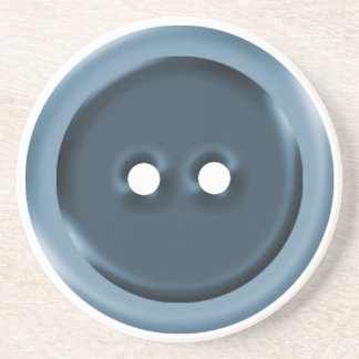 Big Blue Button Coaster