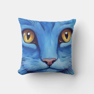 Big Blue Cat Cushion