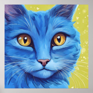 Big Blue Cat. Poster