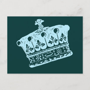 Big Blue Crown or Coronet Products Postcard