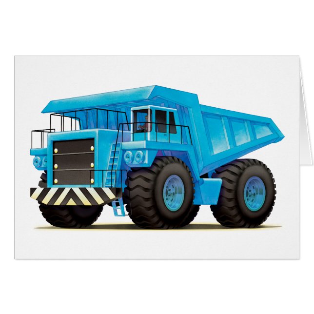Big Blue Dump Truck (Front Horizontal)