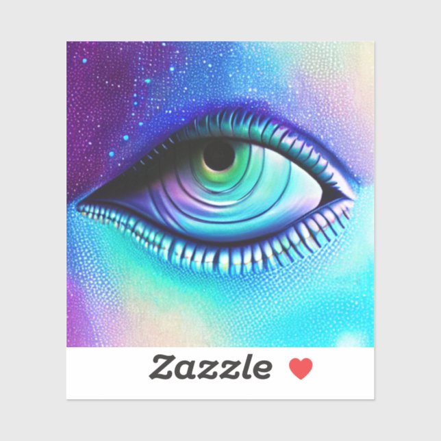 Big blue Eye spooky creepy (Sheet)