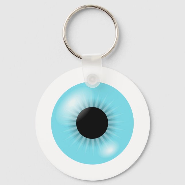 Big Blue Eyeball keychain (Front)