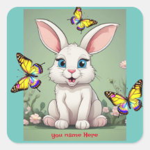  Big Blue Eyes Bunny Rabbit 