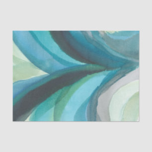 Big Blue Leaf I Tissue Paper