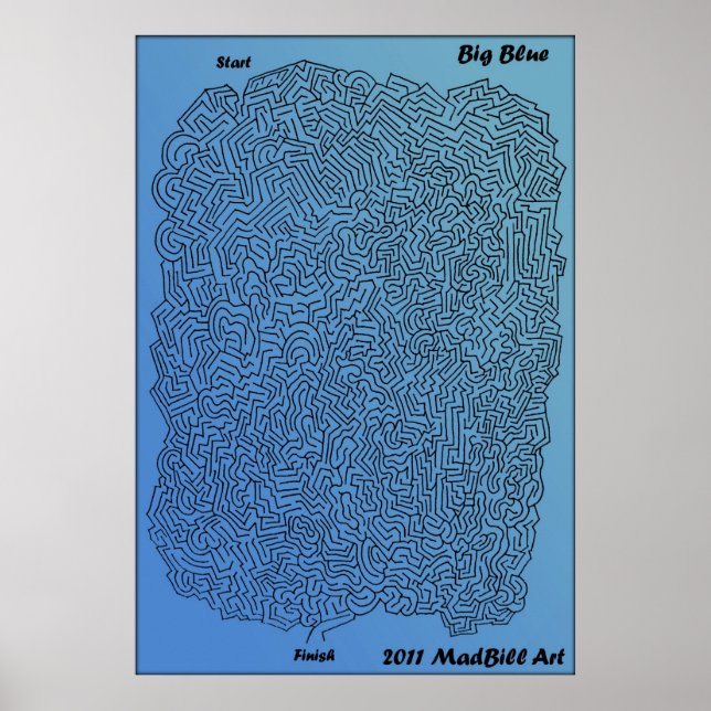 Big Blue Maze Poster (Front)