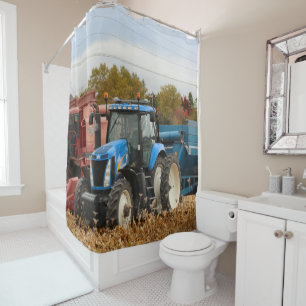 Big Blue Shower Curtain