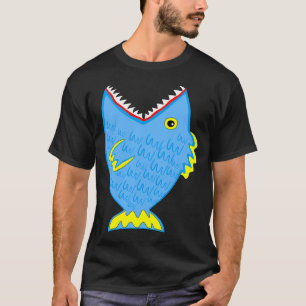 Big blue toothy fish T-Shirt