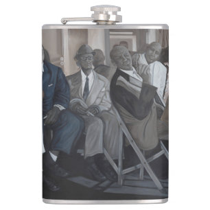 "Big Blues Roadshow" Vinyl Wrapped Flask