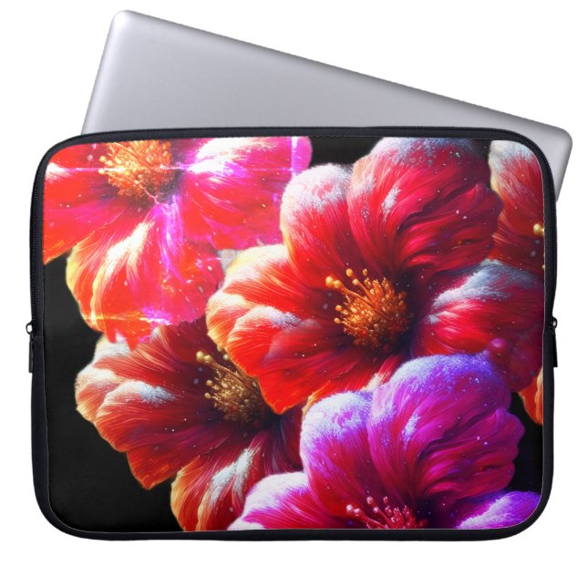 Big, Bold, Beautiful Flowers on an Electronics Bag (Front)