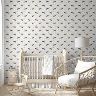 Big Bold Bee Pattern Wallpaper