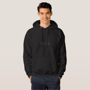 Big Bold Custom Anniversary Date Hoodie