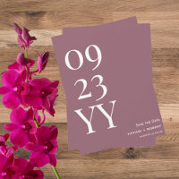 Big Bold Date Dusty Pink