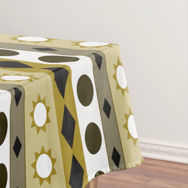 Big Bold Symbols with Custom Colour Tablecloth (In Situ)