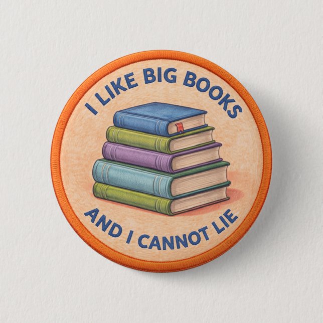 Big Books 6 Cm Round Badge (Front)