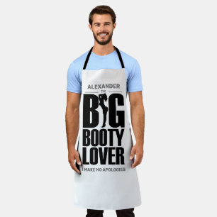BIG BOOTY LOVER Funny Mens Apron