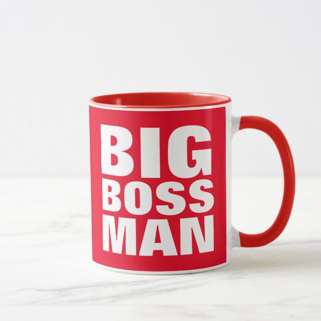 BIG BOSS MAN, Funny DAD coffee mugs (Right)