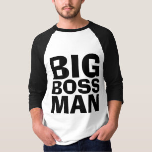 BIG BOSS MAN Men's Funny T-shirts Tees