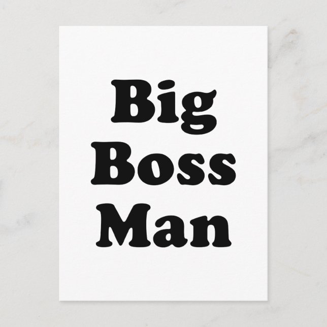 Big Boss Man Postcard (Front)