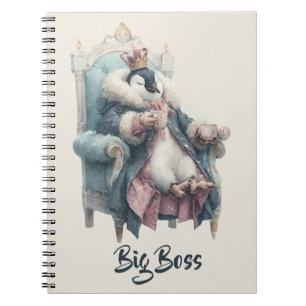 Big Boss Winter Penguin Design Notebook