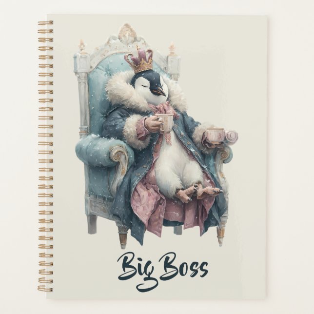 Big Boss Winter Penguin Design Planner (Front)