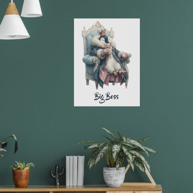 Big Boss Winter Penguin Design Poster (Living Room 1)