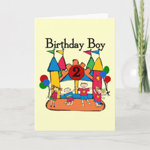Big Bounce Boy 2nd Birthday Tshirts and Gifts Card